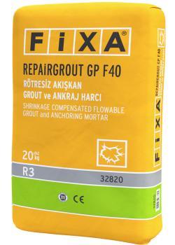 Fixa REPAİRGROUT GP F40 Rötresiz Akışkan Grout ve Ankraj Harcı 20 kg