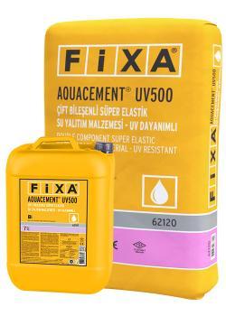 Fixa AQUACEMENT UV500 Çift Bileşenli Süper Elastik Su Yalıtım Malzemesi UV Dayanımlı (Beyaz) 20 kg + 10 kg Set