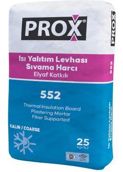 Fixa PROX 552 Isı Yalıtım Levhası Sıvama Harcı Elyaf Katkılı (Kalın) Gri 25 kg