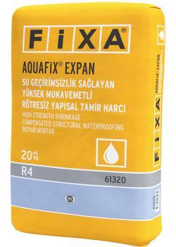 Fixa AQUAFİX EXPAN Su Geçirimsizlik Sağlayan Yüksek Mukavemetli Rötresiz Yapısal Tamir Harcı 20 kg