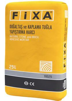 Fixa Doğaltaş ve Kaplama Tuğla Yapıştırma Harcı Gri 25 kg