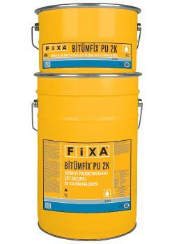 Fixa BİTÜMFİX PU 2K Bitüm ve Poliüretan Esaslı Çift Bileşenli Su Yalıtım Malzemesi 15 kg + 15 kg Set