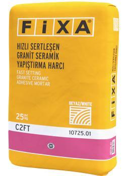 Fixa Hızlı Sertleşen Granit Seramik Yapıştırma Harcı (Beyaz) 25 kg