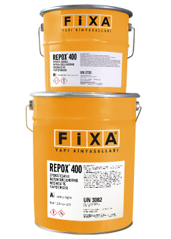 Fixa REPOX 400 Lifli Polimer Sistemler için Epoksi Esaslı, Tiksotropik Yapıştırıcı 20 kg Set