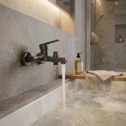 Fleko Alfa Banyo Bataryası Antrasit uygulama örneği