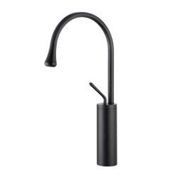 Fleko Mars Tall Lavabo Bataryası Mat Siyah