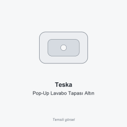 Teska Pop-Up Lavabo Tapası Altın