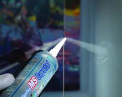 Mapei Mapeflex MS Crystal Şeffaf 300 ml uygulama örneği