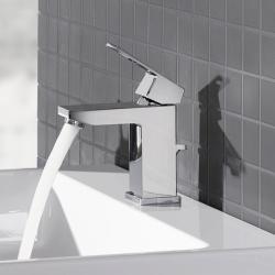 GROHE Eurocube Tek kumandalı lavabo bataryası S-Boyut Krom 2312700E uygulama örneği