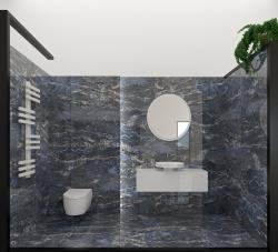 Uşak Seramik 60x120 Santorini Lacivert uygulama örneği