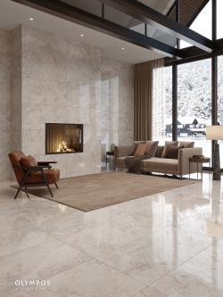 Güral Seramik 60x120 Olympos Full Lappato uygulama örneği