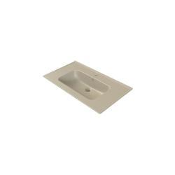 Turkuaz Blue Etajerli Lavabo 50x36 cm Mat Kapuçino
