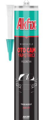 Akfix Windshield PU Oto Cam Yapıştırıcısı Siyah 600 ml