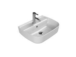 Turkuaz Aqua Lavabo 55x42 cm Mat Beyaz