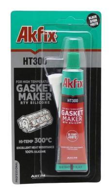 Akfix HT300 Yüksek Isı Silikonu Siyah Tüp 50 ml