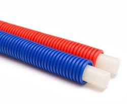 Kalde PE-RT Boru 16x2 mm Mavi Spiral Kılıflı