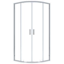 VitrA Universal Sürgülü Oval Panel — 90 cm (Parlak Gümüş Profil)