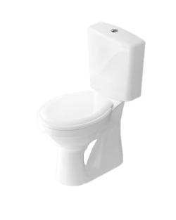 İdevit Gökkuşağı Arkadan Çıkışlı Klozet + Rezervuar Beyaz