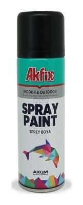 Akfix Akrilik Sprey Boya Mat Siyah 400 ml