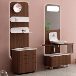 Creavit Foglia Lavabo Tezgahı 110 cm Mocha Oak