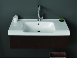 Turkuaz Anova Etajerli Lavabo 65x50 cm Mat Beyaz uygulama örneği