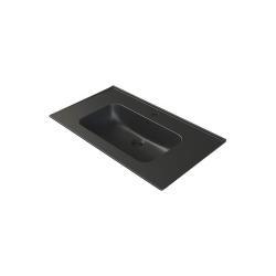 Turkuaz Blue Etajerli Lavabo 65x47 cm Parlak Siyah