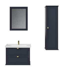 Creavit Antik Boy Dolabı 40*40*140H SAĞ Mat Beyaz uygulama örneği