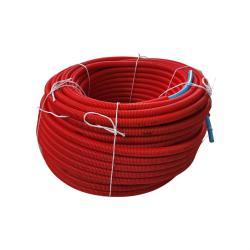 Kalde PE-RT Boru 16x2 mm Kırmızı Spiral Kılıflı Oksijen Bariyerli