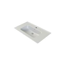 Turkuaz Blue Etajerli Lavabo 65x47 cm Mat Beyaz