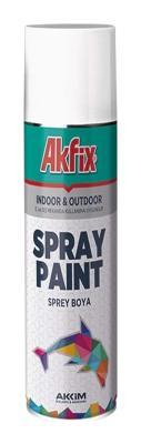 Akfix Akrilik Sprey Boya Parlak Beyaz 400 ml