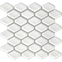 Pukka Tile Beyaz Clipped Diamond Mozaik