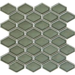 Pukka Tile Yeşil Clipped Diamond Mozaik