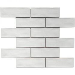 Pukka Tile Beyaz 2x6 Brick Mozaik