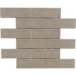 Pukka Tile Kahverengi 2x6 Brick Mozaik