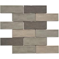 Pukka Tile Kahverengi Blend 2x6 Brick Mozaik
