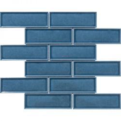 Pukka Tile Duman Mavisi 2x6 Bevelled Brick Mozaik