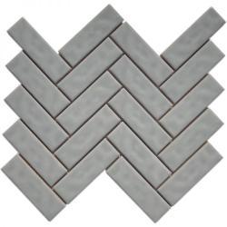 Pukka Tile Gri Herringbone Mozaik