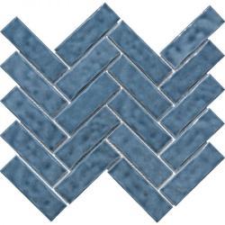 Pukka Tile Duman Mavisi Herringbone Mozaik