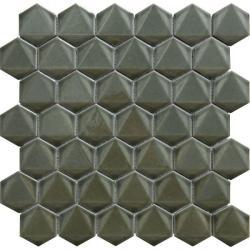 Pukka Tile Koyu Yeşil 3D Hexagon Mozaik