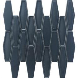 Pukka Tile Duman Mavisi Elongated Hexagon Mozaik