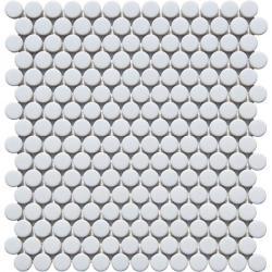 Pukka Tile Beyaz Penny Round Mozaik