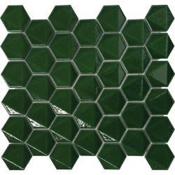 Pukka Tile Zümrüt Yeşili 3D Hexagon Mozaik
