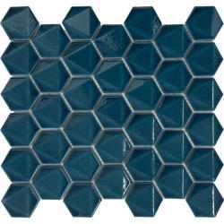 Pukka Tile Turkuaz 3D Hexagon Mozaik