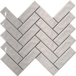 Pukka Tile Kirik Beyaz Herringbone Mozaik