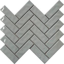 Pukka Tile Mint Yeşili Herringbone Mozaik
