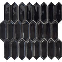 Pukka Tile Siyah Small Picket Mozaik
