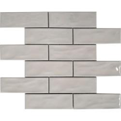 Pukka Tile Kirik Beyaz 2x6 Dalgali Brick Mozaik