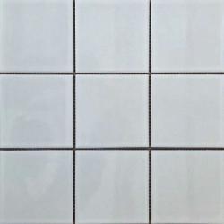 Pukka Tile Beyaz Flat Square Mozaik