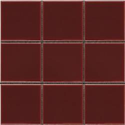 Pukka Tile Kadife Kirmizi Flat Square Mozaik