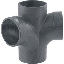 Geberit Silent-db20 88,5° / 135° çatal köşe dirsek Siyah